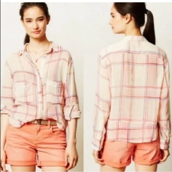 Holding Horses Plaid Light Weight top - Picture 1 of 1